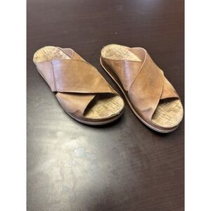 Korkease Tutsi Cross-Band Brown Terra style KE0005206 Keather Sandals size 6M